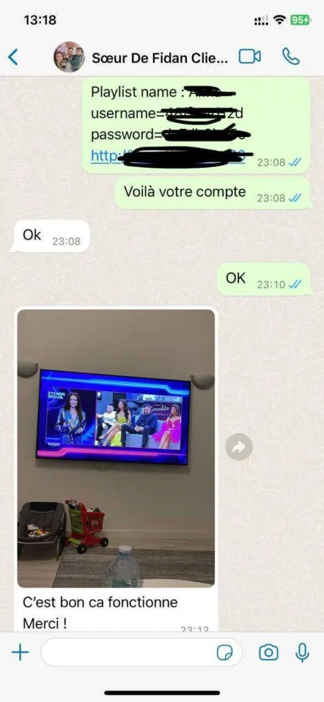 Zrzut ekranu z rozmowy ze wsparciem usevq na WhatsApp